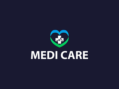 Modern M Letter Medi Care Logo Concept.