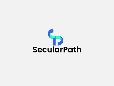 Modern S+P Letter SecularPath Logo Concept.