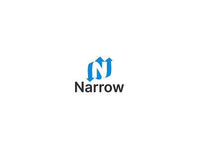 Modern N Letter Narrow Logo Concept. abcdefghijklm app icon arrow brand brand identity branding design ecommerce graphic design logo logo design logotype modern nopqrstuvexyz print symbol typography ui unused vector