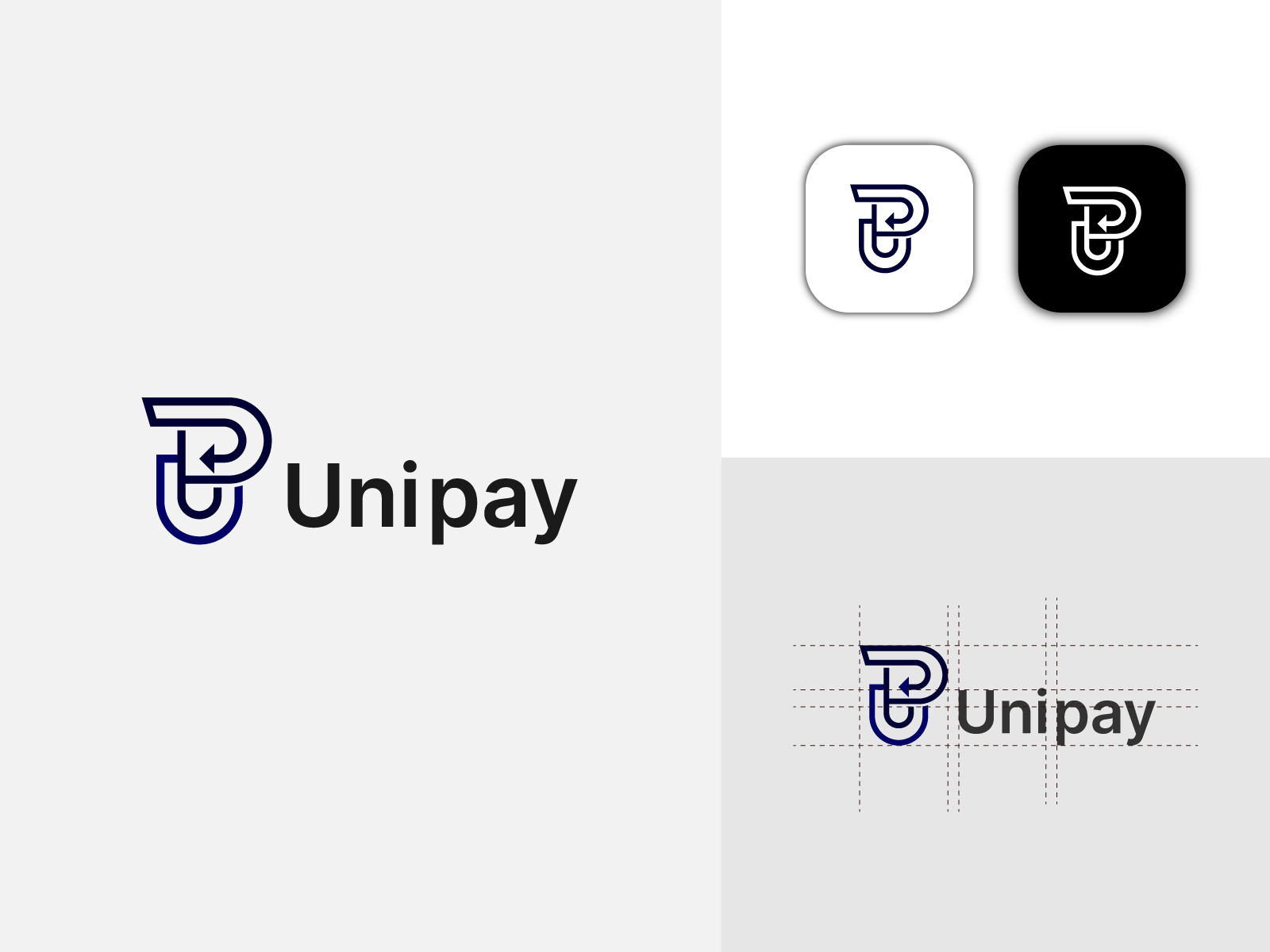 Modern UP Letter Uni Pay Logo Concept. by Nayan Tamli on Dribbble