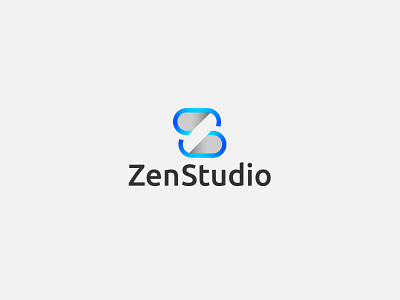 Modern Z+S Letter Zen Studio Logo Design Concept. app icon brand brand and identity branding design ecommerce illustration illustrator logo logo design mark print s letter logo symbol tech technology typography unique vector z letter logo