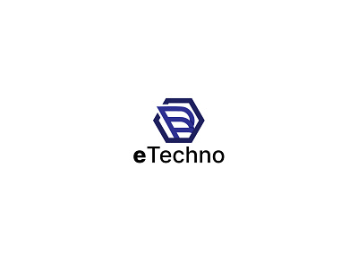 Modern E Letter e Techno Logo Concept.