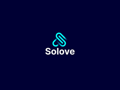 Modern S Letter Solove Logo Design Concept.