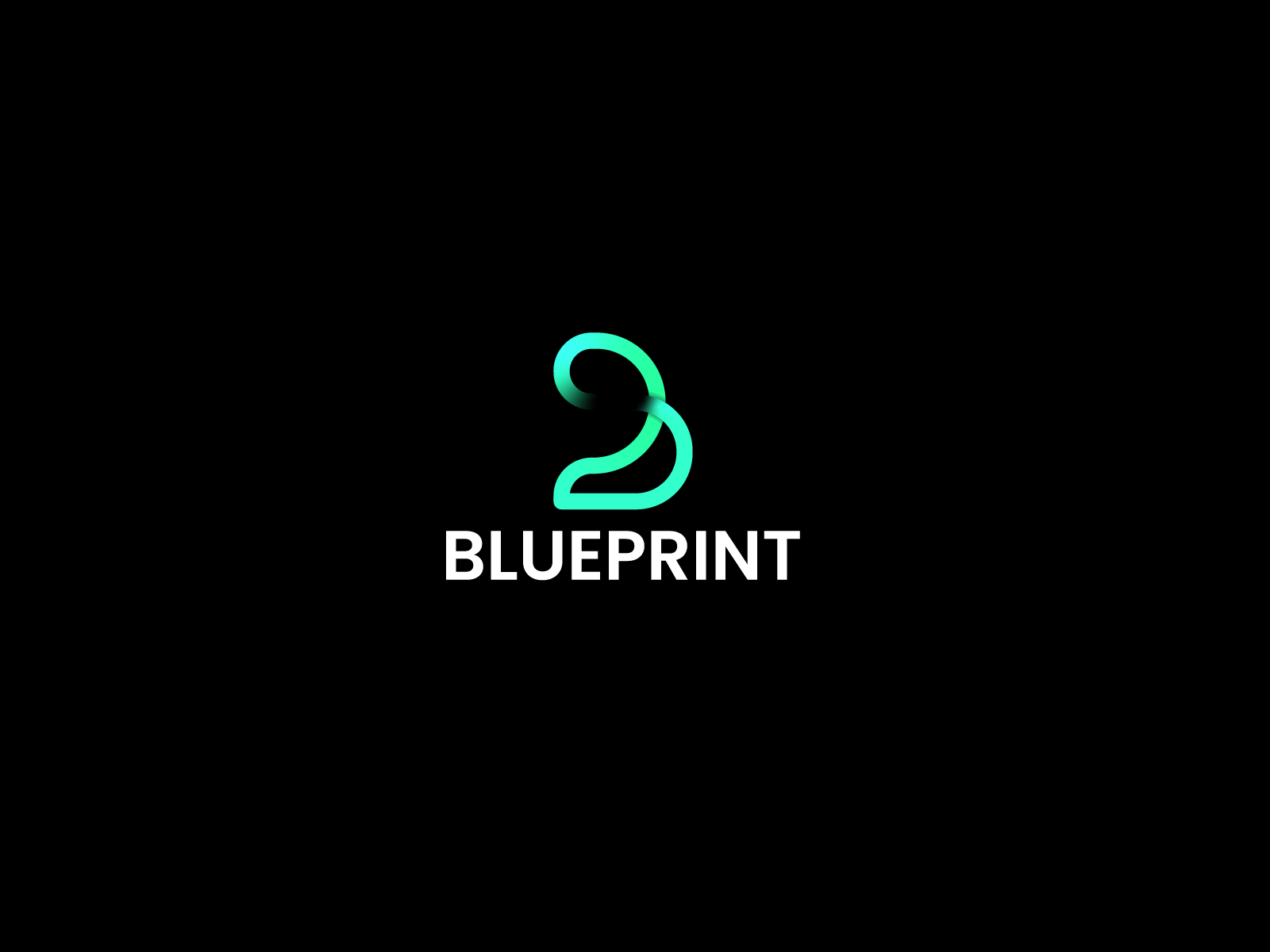 Modern B & P Letter Blue Print Infinity Logo Design Concept. By Nayan ...