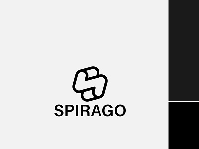 Modern S Letter Spirago Logo Design Concept. a b c d e f g h i j k l m app icon brand branding design graphic design logo logo design n o p q r s t u v w x y z s letter logo symbol logo. typography vector