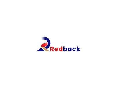 Modern R Letter RedBack Logo Concept.