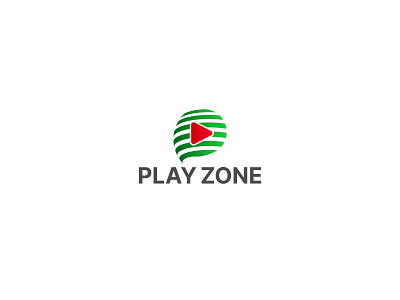 Modern P Letter Play Zone Logo Concept.