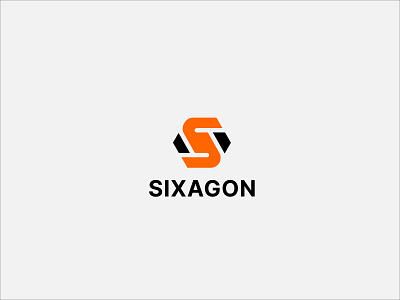 Modern S Letter Sixagon Logo Design Concept.