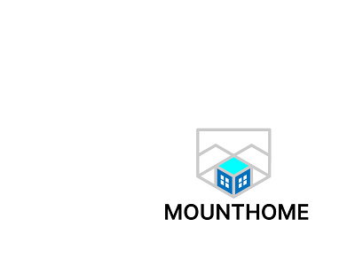 Mount Home, logo, logo design, branding, minimalist logo design