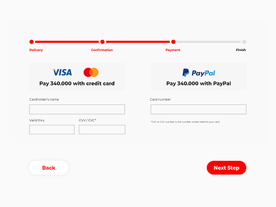 #2 Daily Ui - Credit Card Checkout design ui ux web