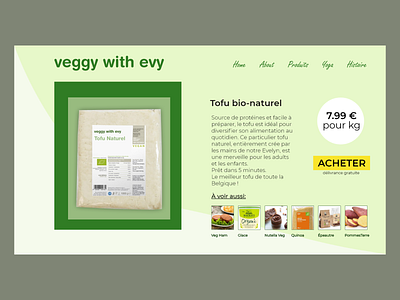 #12 Daily Ui / Single Product e-commerce e commerce e commerce shop product product page ui ux vegan vegetable veggies web