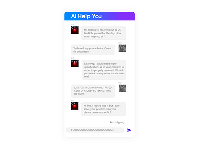 #13 Daily Ui / Chatbox app artificial intelligence chat chatbot chatbox design ui ux