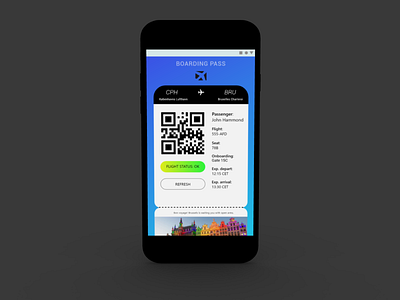 #24 Daily Ui / Boarding pass airplane airplane logo app boarding boarding pass boardingpass dailyui24 dailyuichallenge design flight plane ticket ticket app ui ux