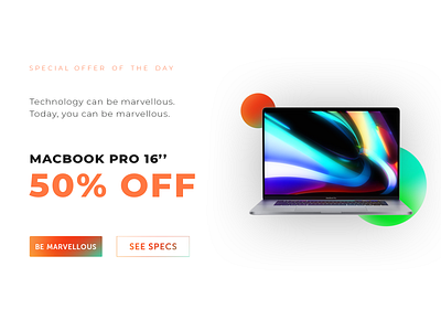 #36 Daily Ui / Special Offer advertising dailyui dailyuichallenge design macbook macbookpro offer offers special offer special offers ui ux web