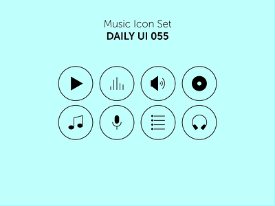 #55 Daily Ui / Icon set