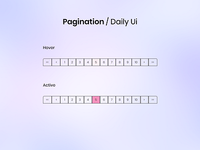 #85 Daily Ui / Pagination