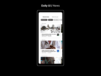 #94 Daily Ui / News