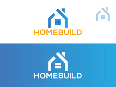 HOMEBUILD LOGO 3d lgo app logo branding design flat home logo iconic logo illustration logo logo design minimalist mordern logo real estate logo