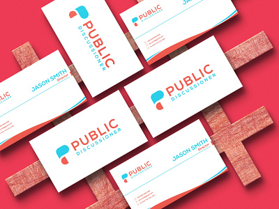 Public Discussioner logo/ Modern Logo/ Logo