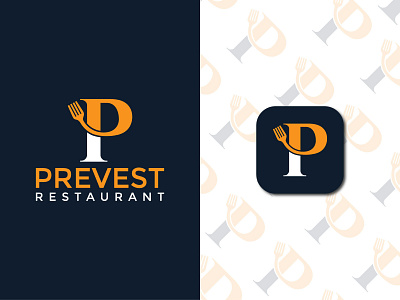 Restaurant Logo/ P letter logo/ Letter logo