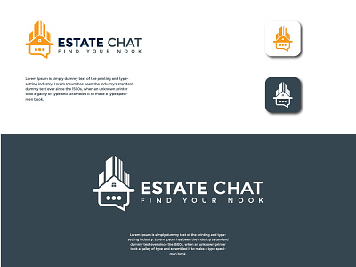 Real Estate Chat logo/ Real Estate Logo Mark