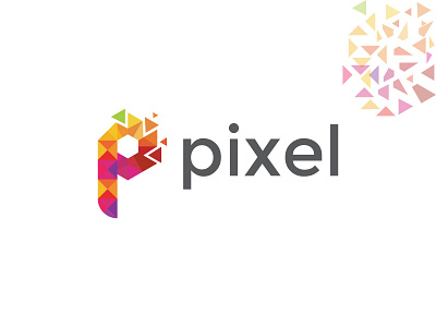 Pixel Logo/ Modern P Letter Logo Design