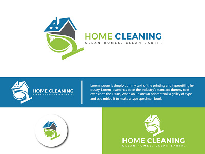 Home Cleaning Logo Mark