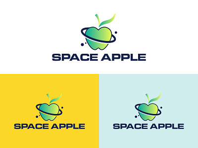 Space Apple Logo Mark