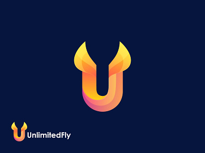 Modern U Letter Logo