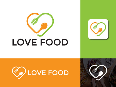 Love Food Logo Mark app logo brand identity branding business company logo business logo creative logo design dribbble ecommerce flat minimal food logo gradient logo icon lettermark logo logos lovefood modern logo restaurant logo trend logo