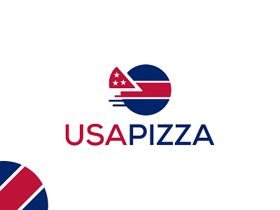 USA PIZZA Monogram logo mark