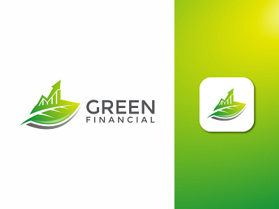 Green Financial Logo Concept