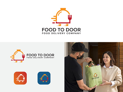 Food Delivery Logo Concept app icon brand identity brand logo branding custom logo delivery logo designer ecommerce logo flat food food delivery food logo illustration kitchen logo logo design logos modern logo restaurant ui vector