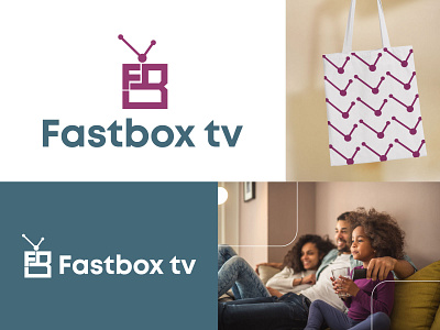 Fastbox tv logo / FB lettermark