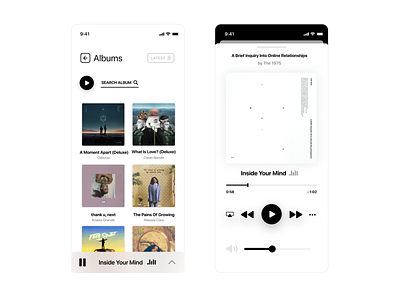 Music Player and Albums Library