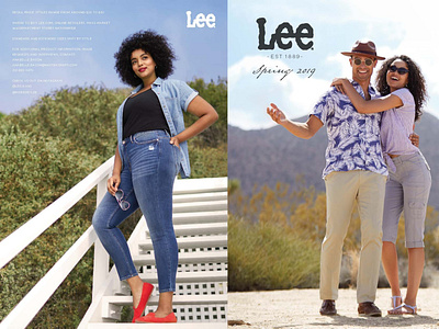 LEE LookBook_Spring 2019 art direction fashion brand lookbook design