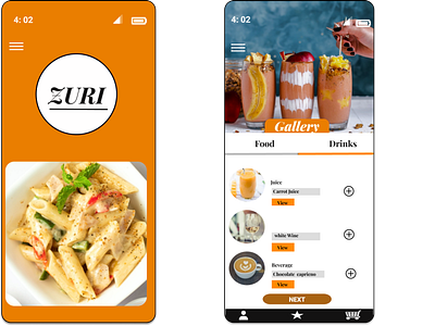 zuri design design food app food order ui