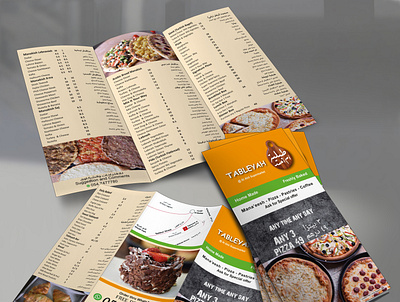 Trifold Brochure amincgd exclusive food advertising food list graphic design menu md aminul islam menu menu branding menu card menu design menu price list menubar price list restaurant food restaurant menu tri fold flyer trifold mockup