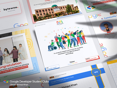 GDSC(NUML 2022) Branding Kit branding branding kit design google graphic design illustration logo minimalistic modern ui vector