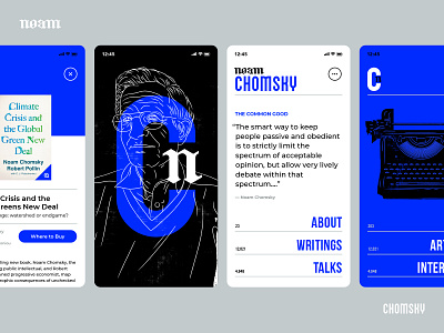Noam Chomsky Mobile UI Concept