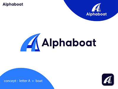 Alphaboat logo design