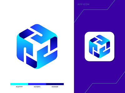 Logo concept for blockchain service (for sale)