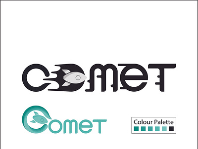 Comet design illustration logo vector