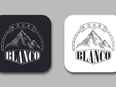 Mount Blanco design illustration logo vector