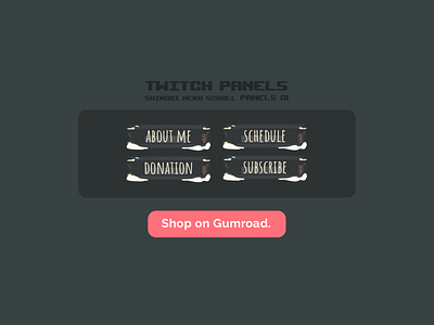 Shinobi Japanese Vibe Cool Twitch Panel Design