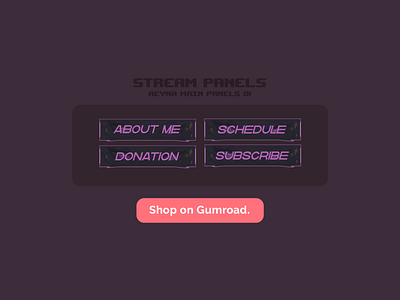 Reyna Main Twitch Panel Subtle Design acnh twitch design animalcrossing cute twitch designs design design for gamers epic stream packages friends stream package gamer girl designs gamer girl package gamer twitch design kill my joy killjoy design killjoy nerf