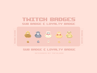 Sassy Teru Anime Character Bozu Twitch Badges Design