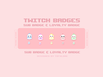 Teru Teru Bozu Cute Twitch Badges Design branding cartoon twitch design colorful twitch badges colorful twitch design cute stream packages cute twitch badges cute twitch design cute twitch designs cute twitch overlay design esports twitch designs gamer girl designs kawaii twitch design logo simple twitch design simple twitch overlay