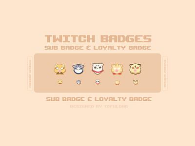 Cute Hangry Anime Character Twitch Badges Design anime twitch badges branding cute stream packages cute twitch badges cute twitch designs cute twitch overlay design gamer girl designs kawaii twitch design logo plamtop tiger sadaharu twitch design sassy streamer sassy twitch design simple twitch design simple twitch overlay