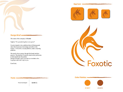 Foxotic brand design branding bussiness logo fox logo gadientlogo graphicdesign illustrator logodesign minimal